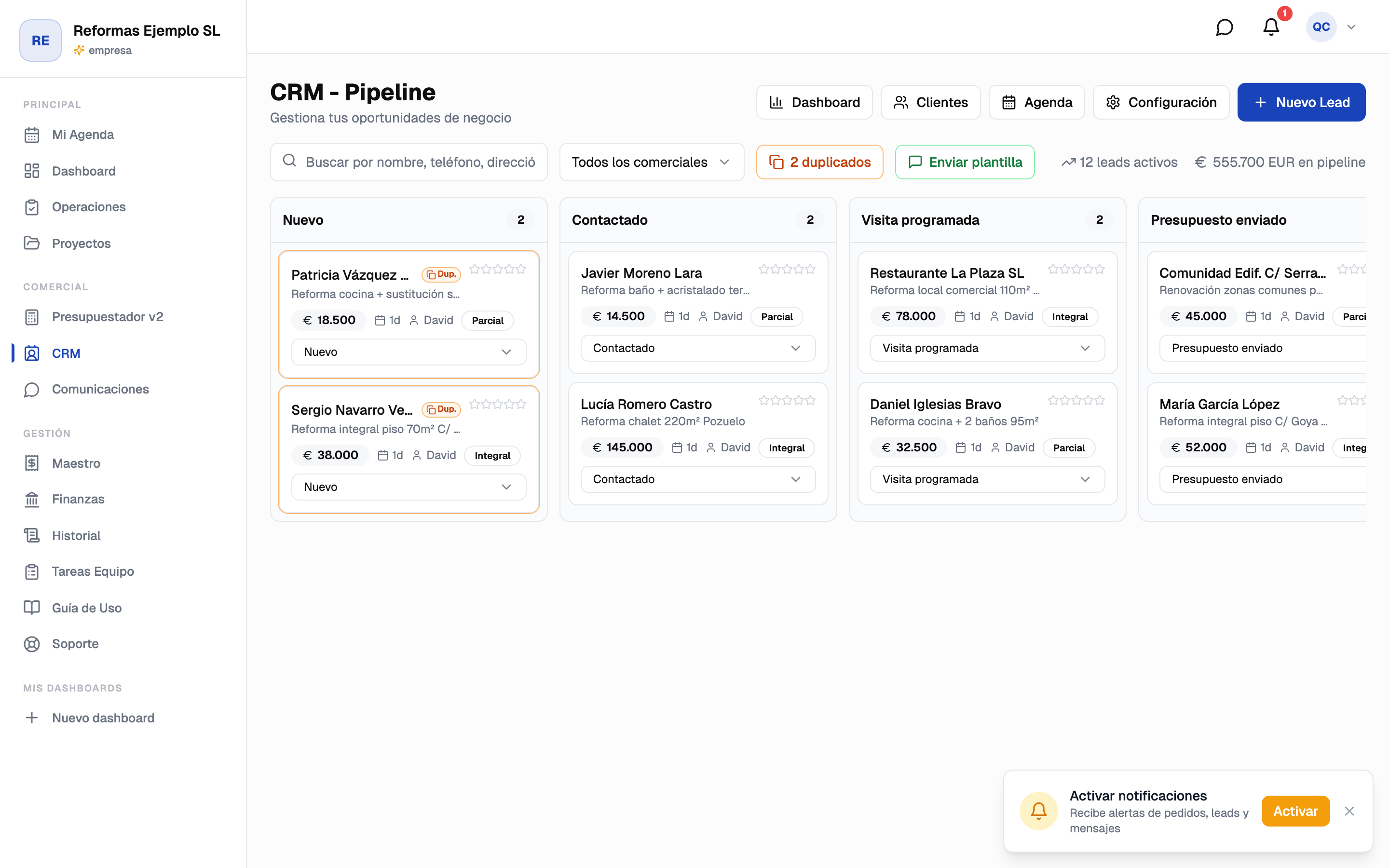 Por qué tu empresa de reformas necesita un CRM (y cómo elegirlo)